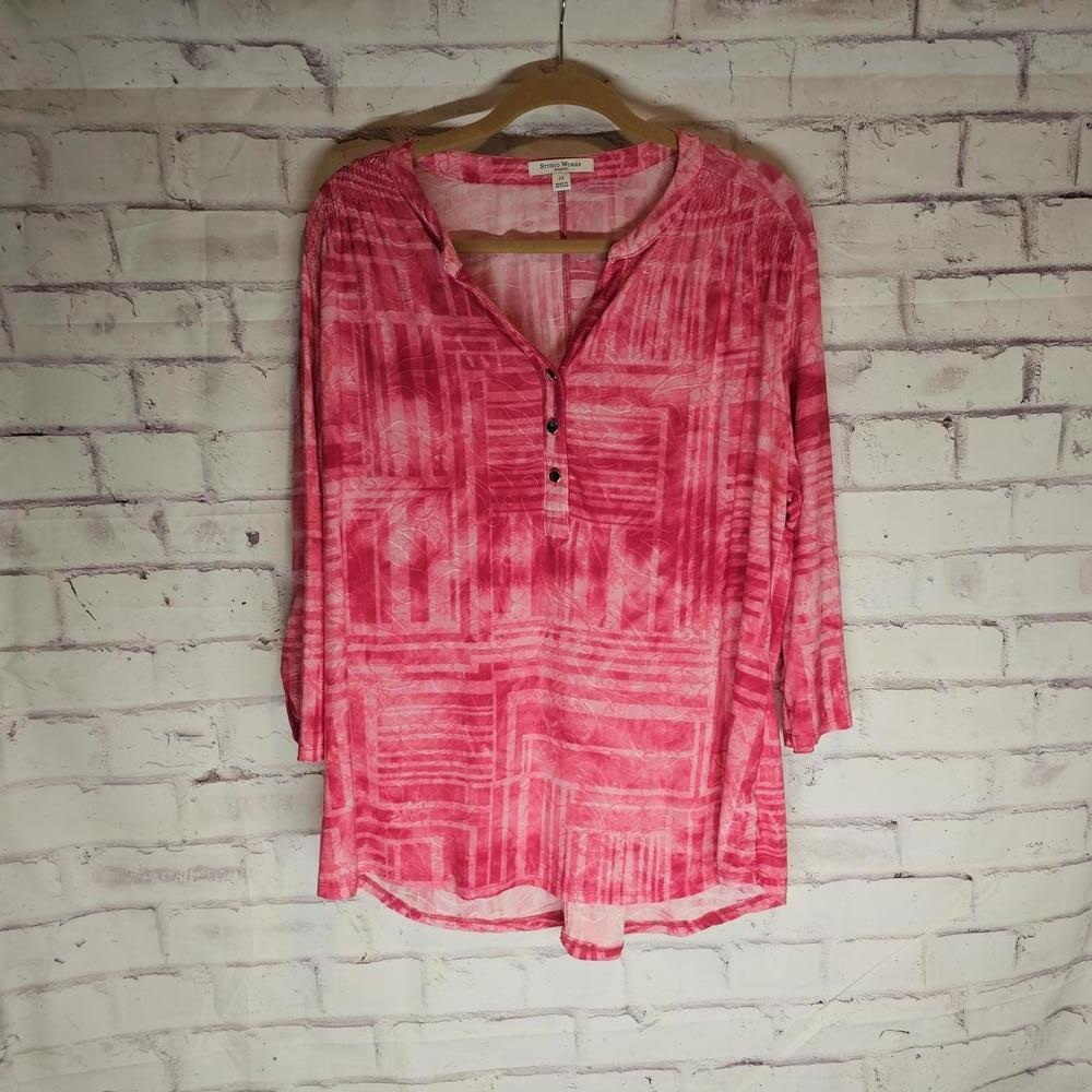 Pink Print Silky Summer Top